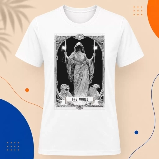 Pánské tričko - The World - Svět - Tarot - Velká arkána